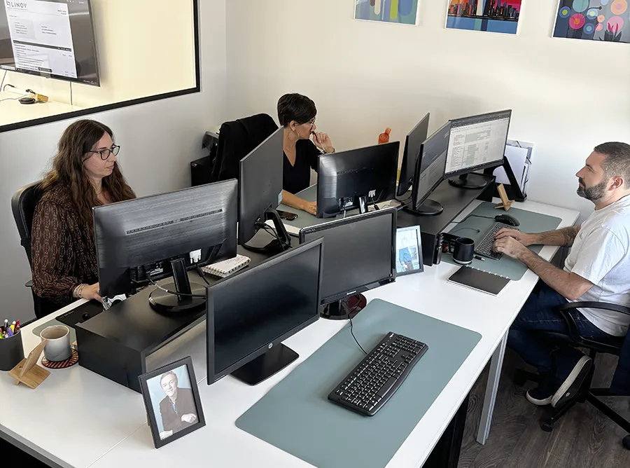 Équipe web design Linov Rodez Aveyron création site internet